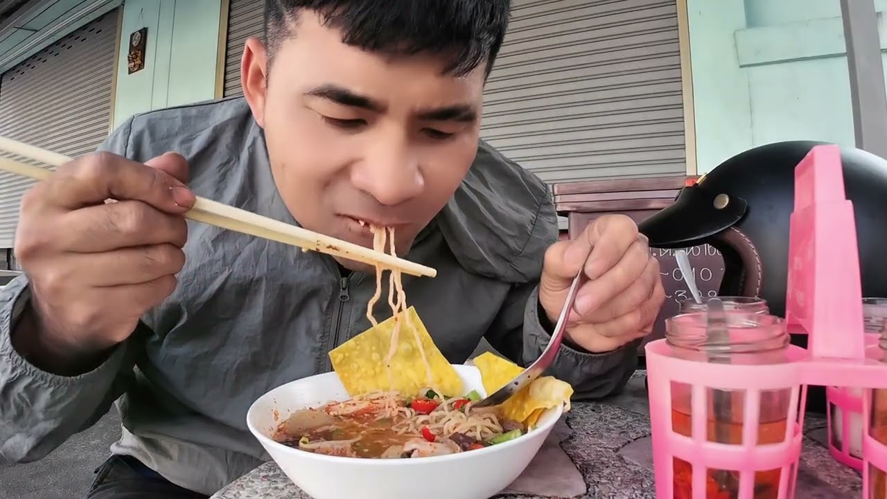 เย็นตาโฟแซ่บๆ#food #กินโชว์ #กินแซ่บ #mukbang 