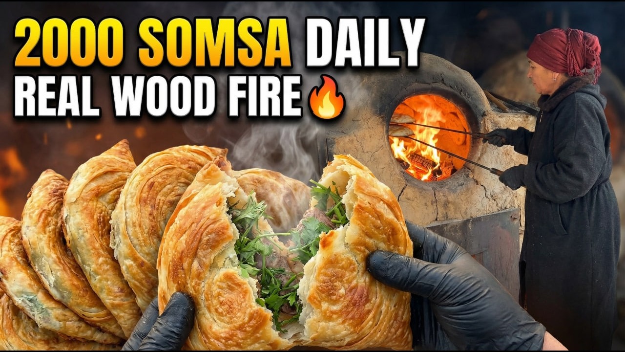 Every Day 2000 Ko‘k Somsa – Real Wood Fire Uzbek Street Food