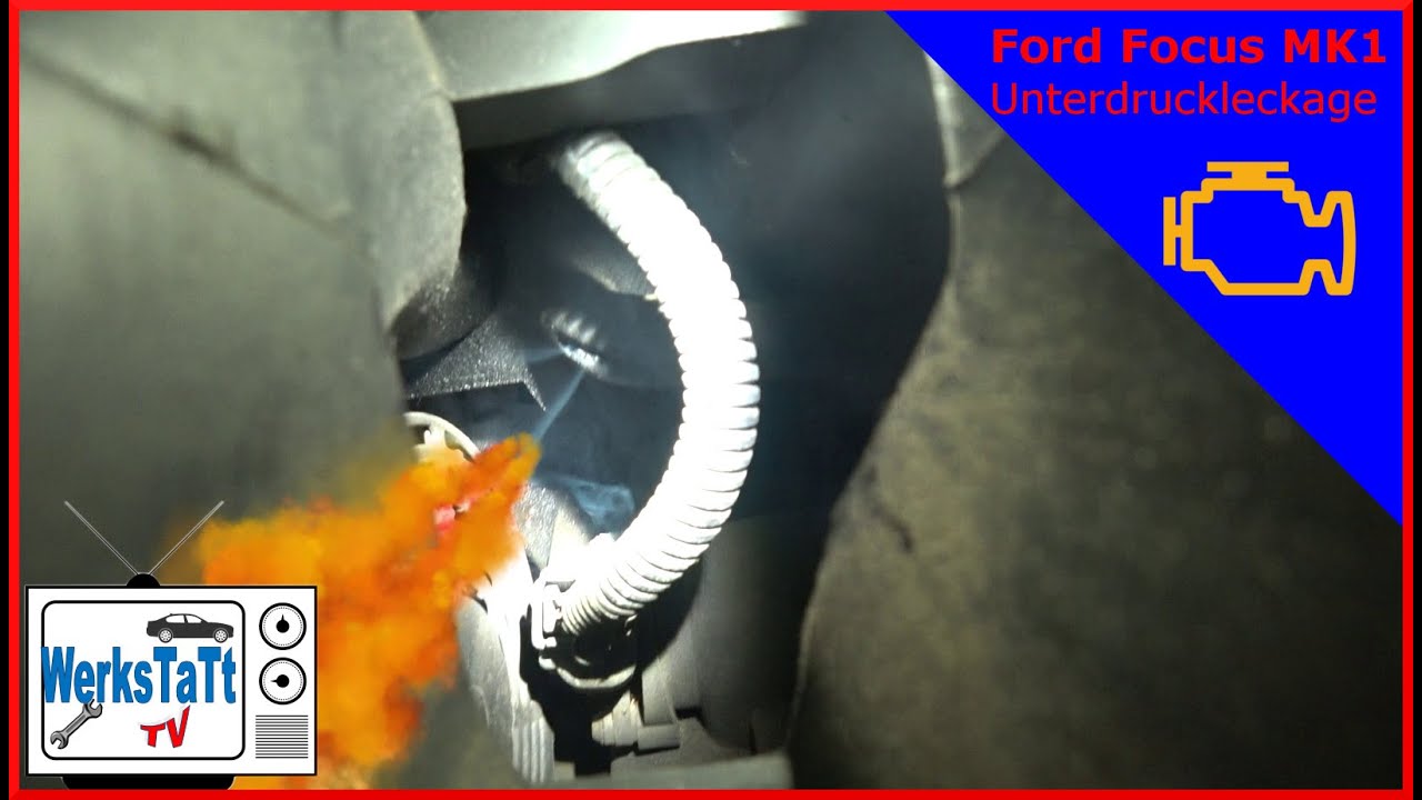 ►Ford Focus MK1◄ Unrunder Leerlauf, Unterdruckleckage suchen und beheben ◢WERKSTATT-TV◣