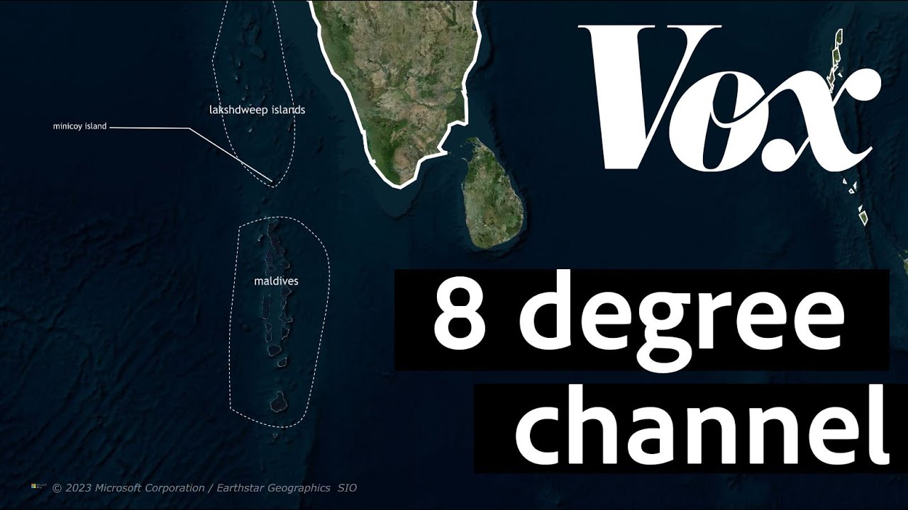 8 Degree Channel - Location on map || MAP ANIMATION || AFTER EFFECTS(geolayers3)