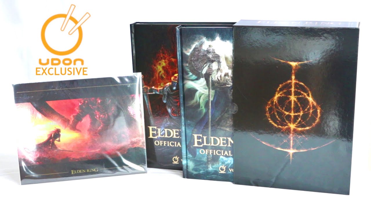 Elden Ring Official Art Book - Udon Exclusive Set Unboxing & Flip through