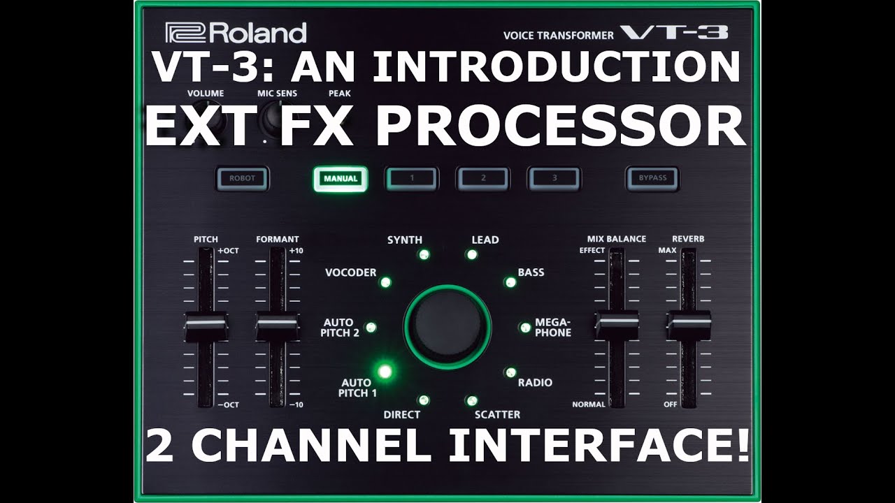 Roland VT-3 Aira Voice Transformer Tricks/Tips: Using it as an FX Processor w/ External Hardware/TB3