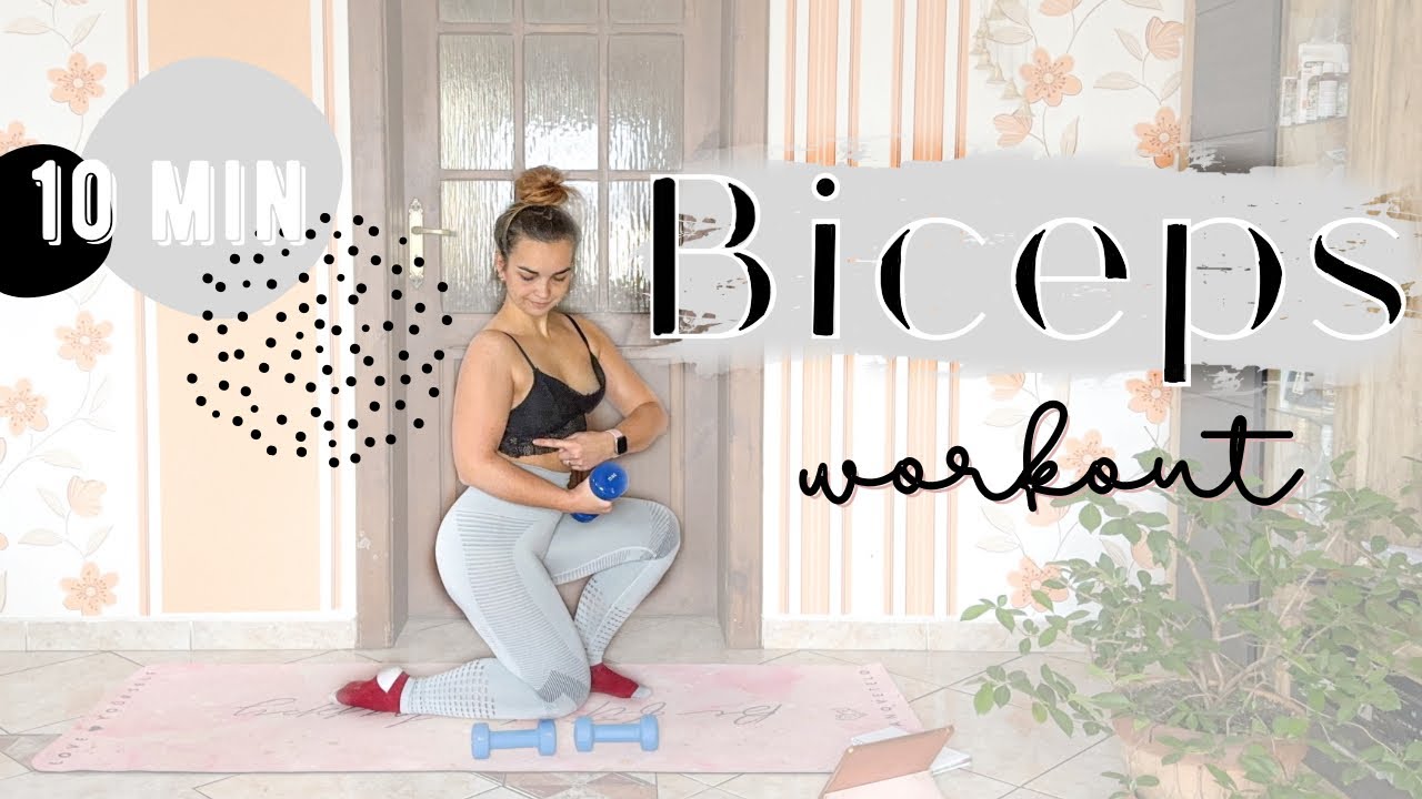 10 MIN BICEPS WORKOUT / cvičení doma s činkami / by Jenny B. Tailor