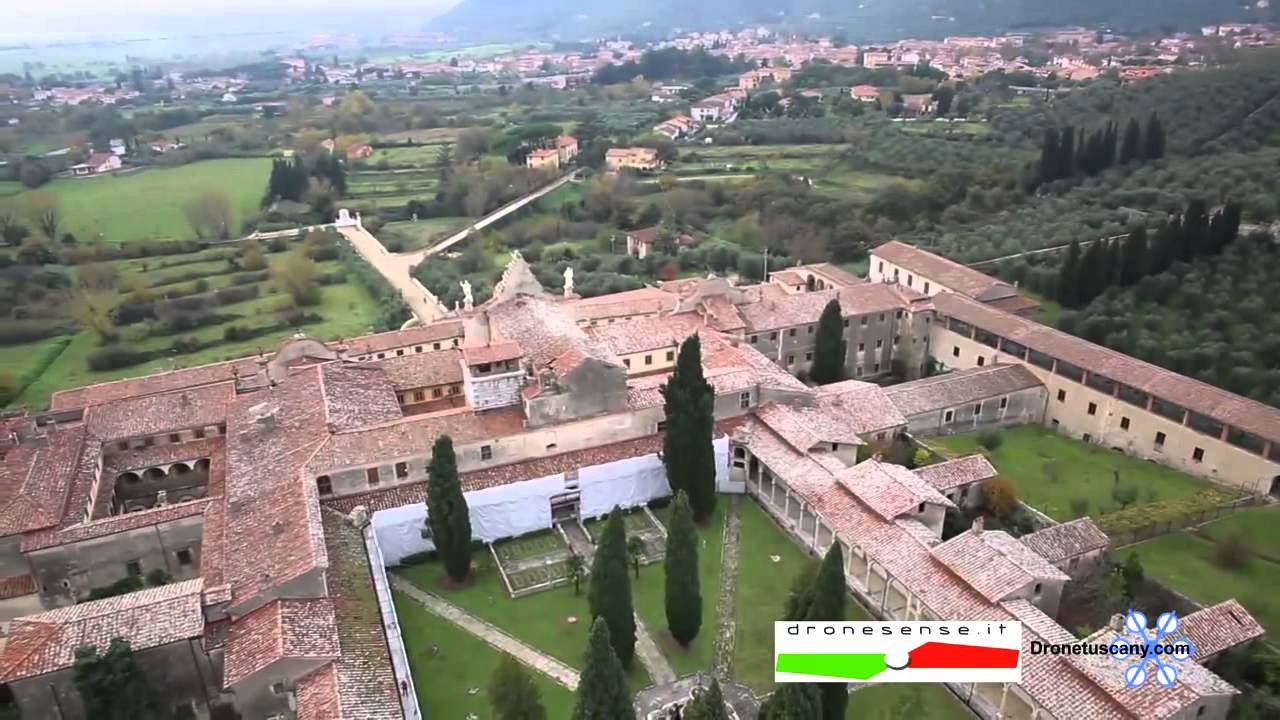 La Certosa di Calci vista dal drone