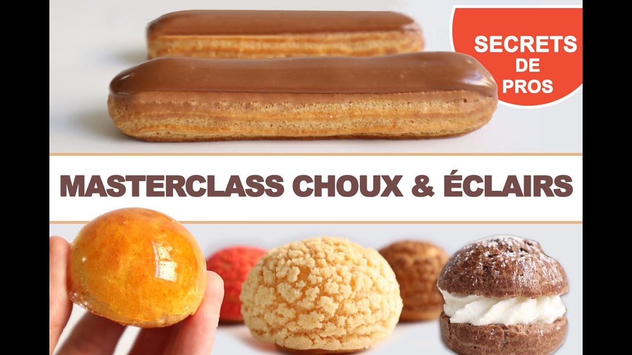 👩🏻&zwj;🍳 FORMATION EN LIGNE P&Acirc;TE &Agrave; CHOUX, &Eacute;clairs au chocolat, Craquelin, Cr&egrave;me P&acirc;tissi&egrave;re, Chantilly
