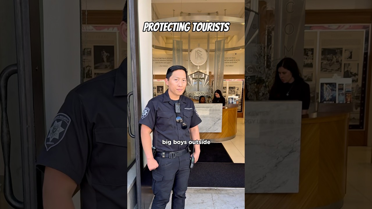 Warning the Tourists on Hollywood Blvd