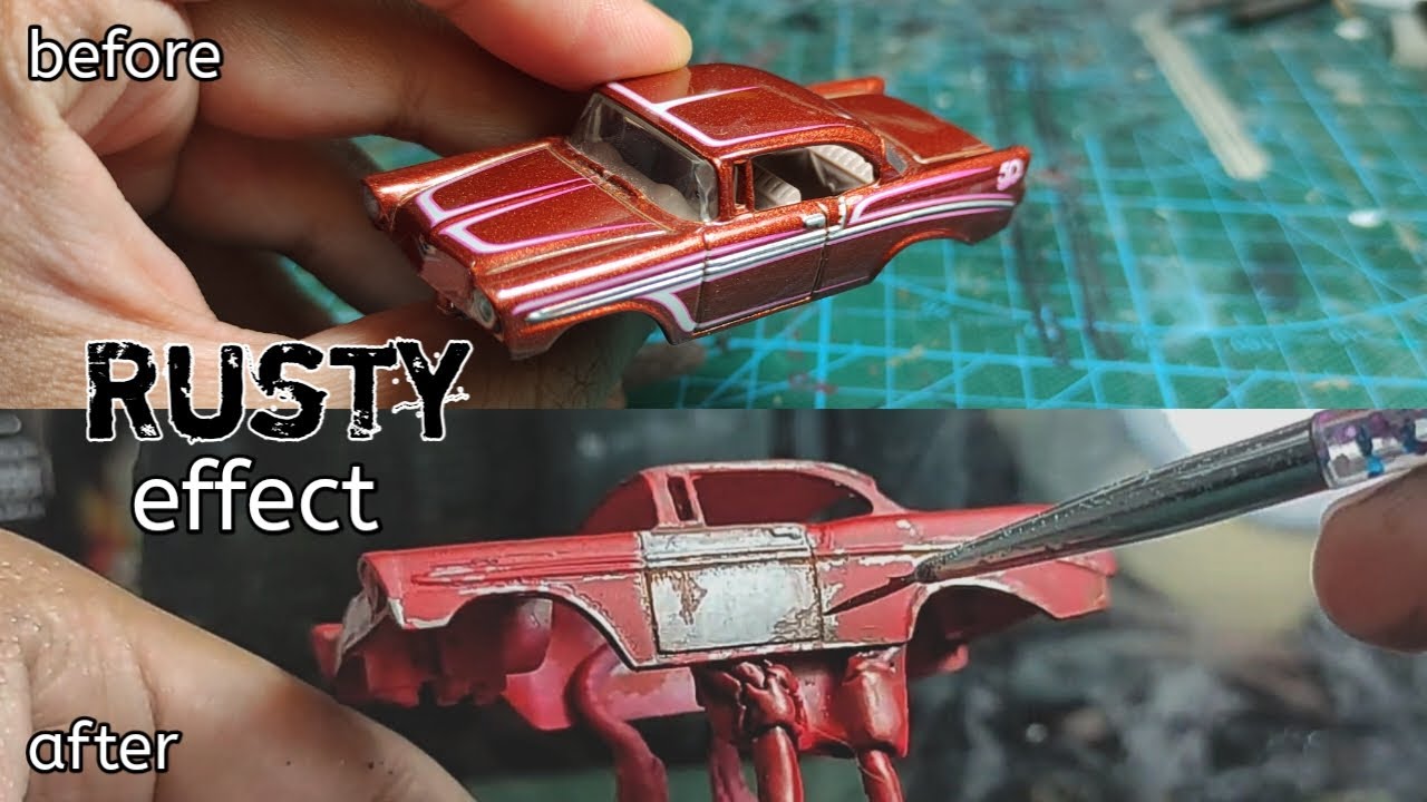 HOW TO MAKE A RUST EFFECT ON HOT WHEELS