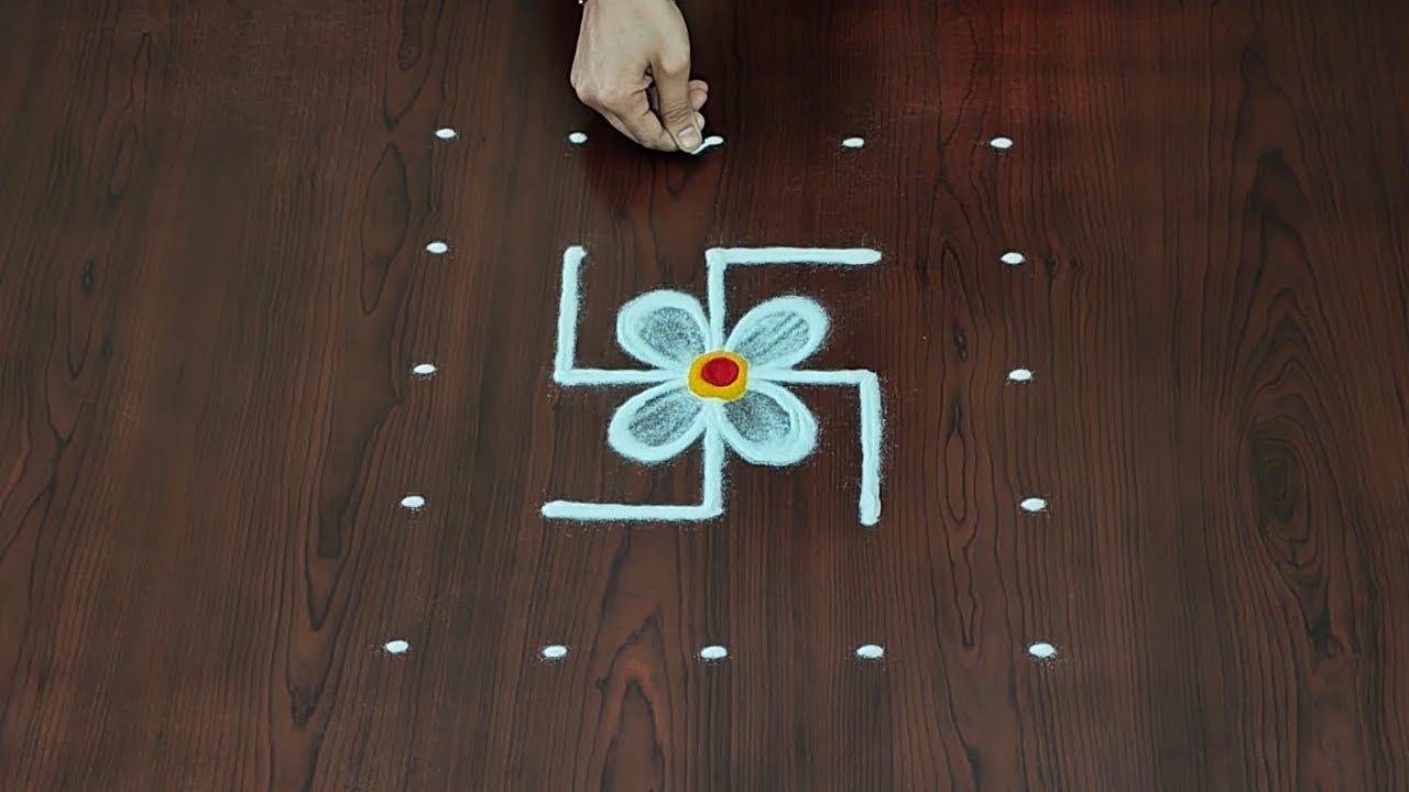 2Easy Shivarathri muggulu|5×5dots shivarathri  special rangoli|easy shanku kolam#Rang Kaa Rangoli