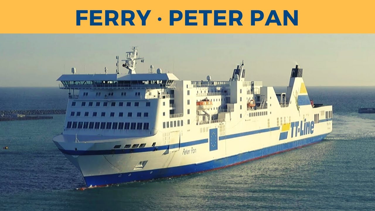 Arrival of ferry PETER PAN in Trelleborg (TT-Line)