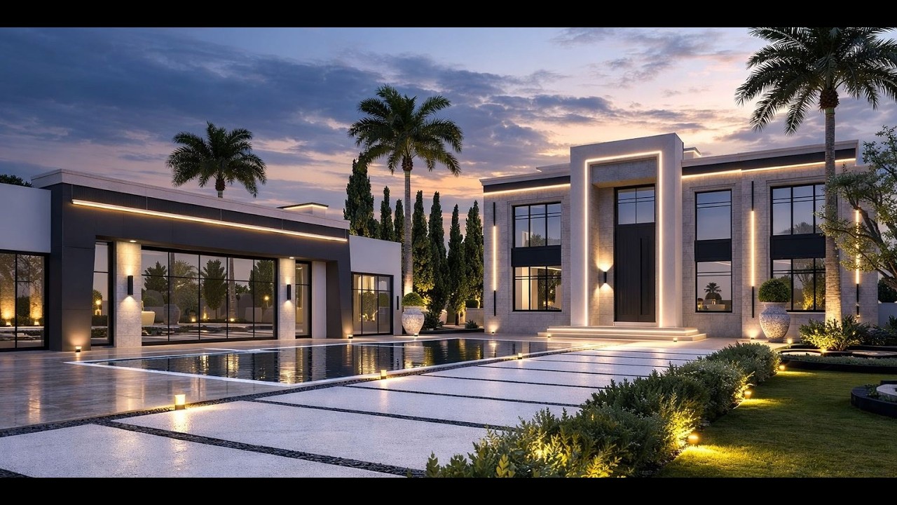 تصميم فيلا يجمع بين البساطه والفخامه للمالك ثامر الفايز - ام العمد - الاردن