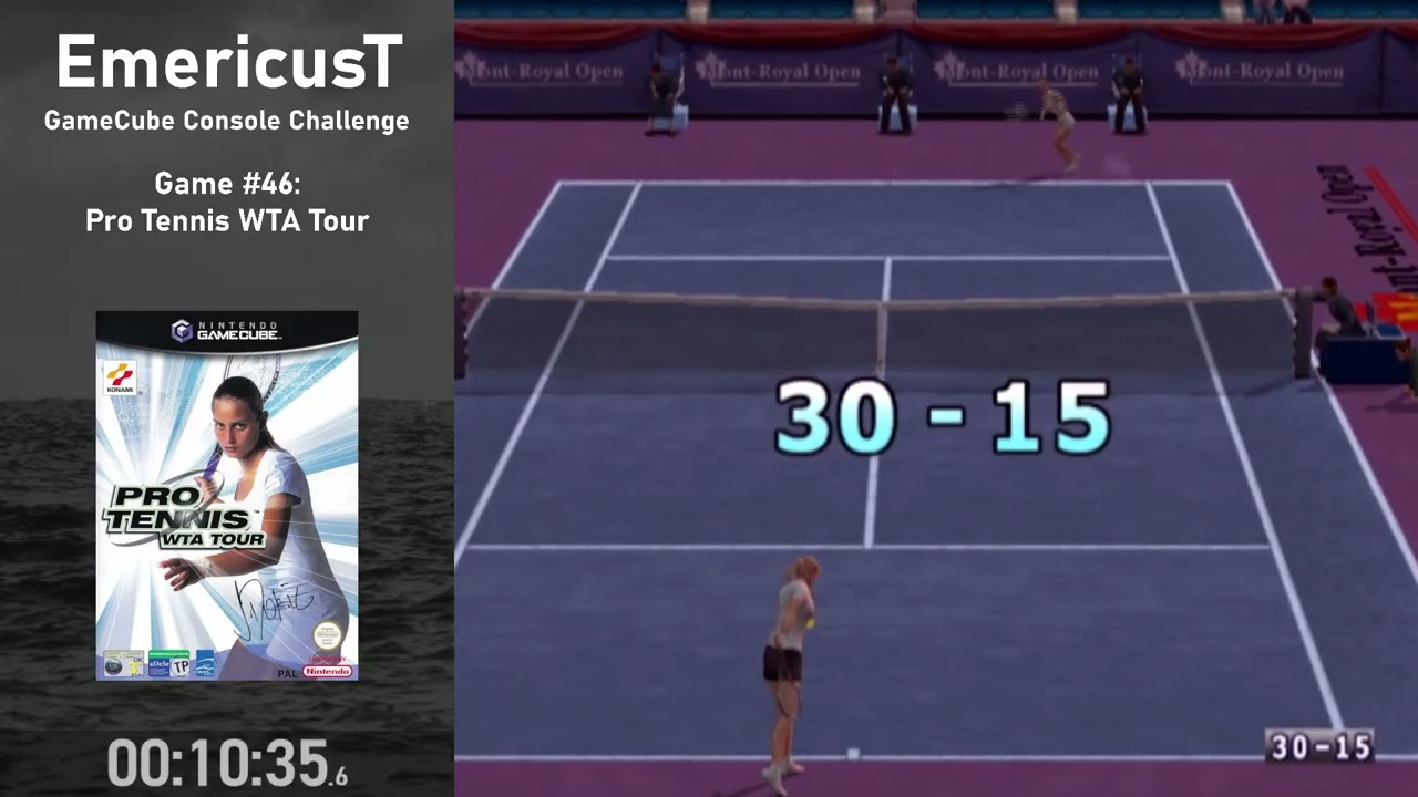 Beating Every GameCube Game - Pro Tennis WTA Tour (Tour Mode%) - Part 1/1 (Game 46)
