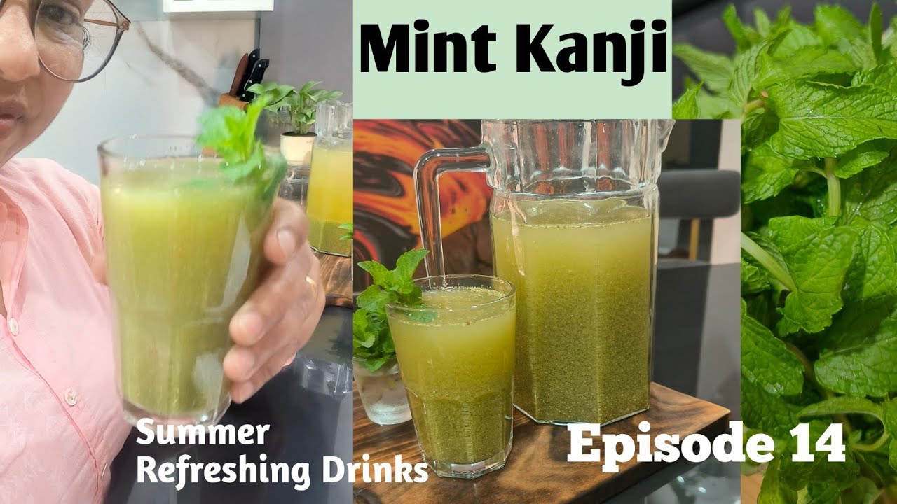 Mint Kanji-Healthy Probiotic drink for immunity booster , good digestion fermented drink