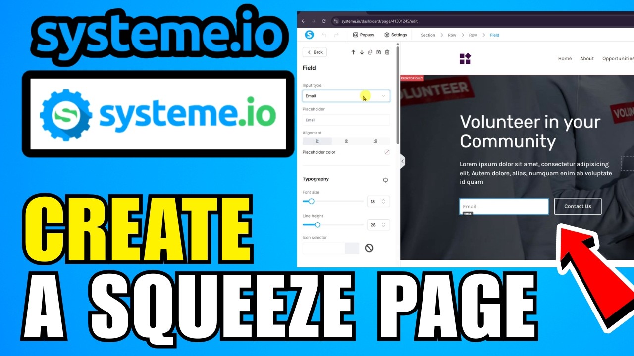 How To Create A Squeeze Page In Systeme.io (2026) (Quick And Easy Guide)