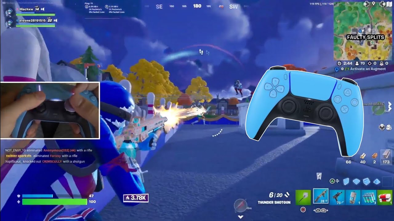 PS5 Fortnite Chapter 4 Arena/Creative Handcam Highlights (4K 120FPS)