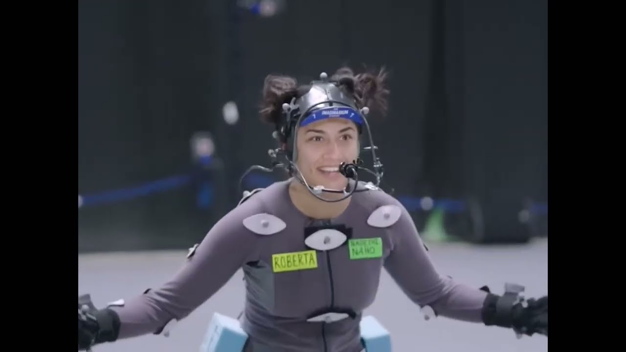 Dance monsters behind the scenes but only the suits on screen