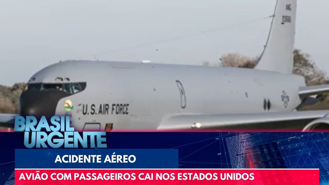 Avião dos Estados Unidos cai e deixa feridos