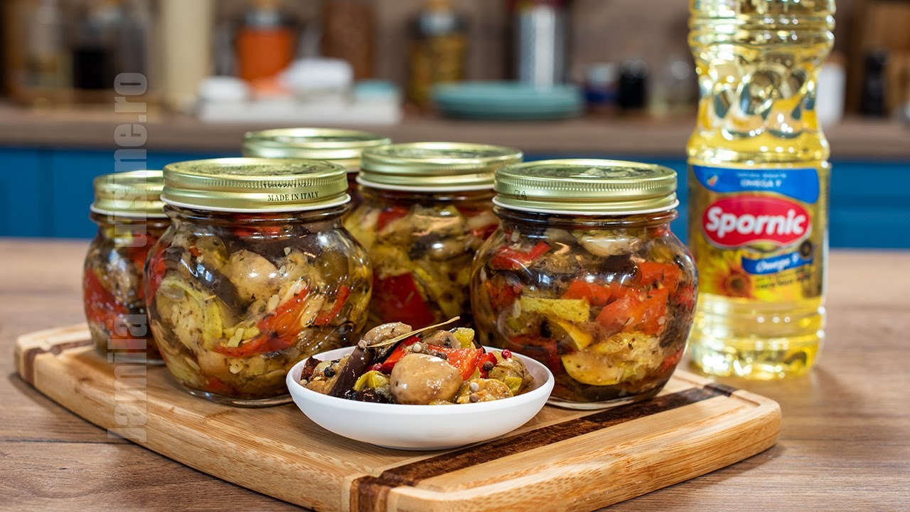 Legume conservate in ulei pentru iarna | JamilaCuisine