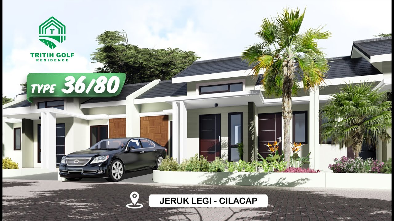 Disain Rumah Tipe 36/80, Tritih Golf Residence