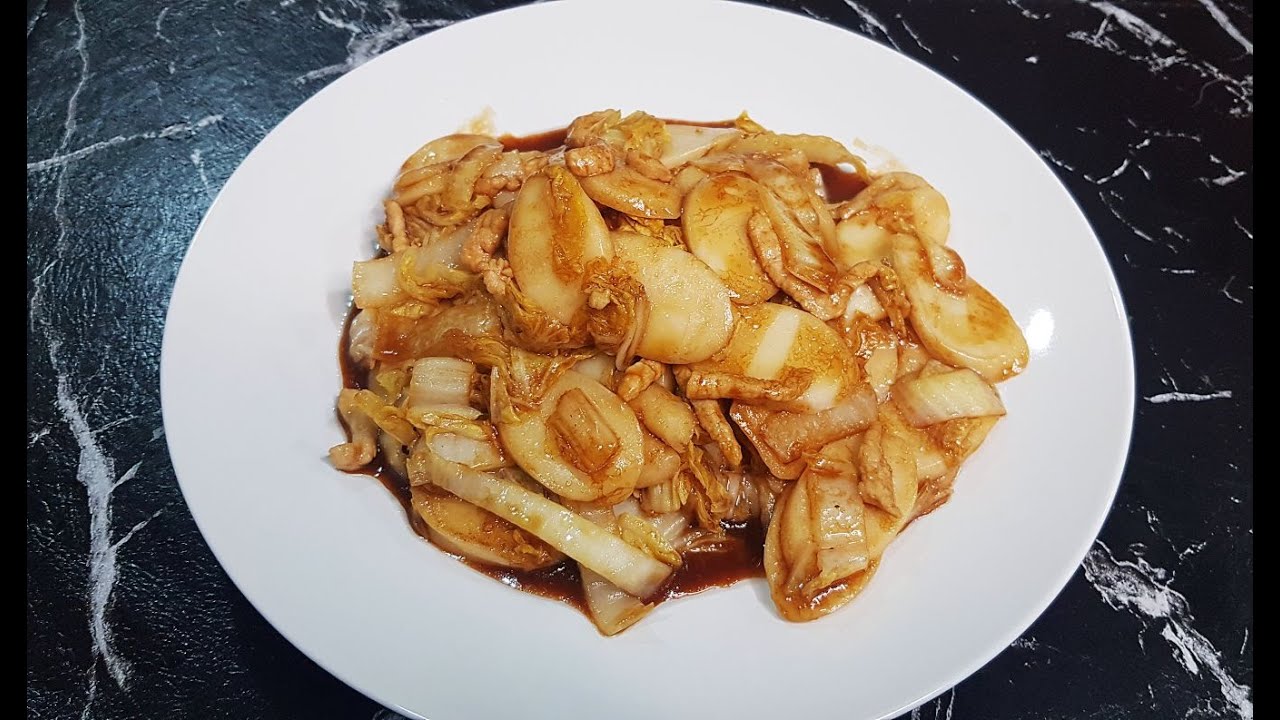 简单美味的【上海炒年糕】Shanghai Rice Cakes