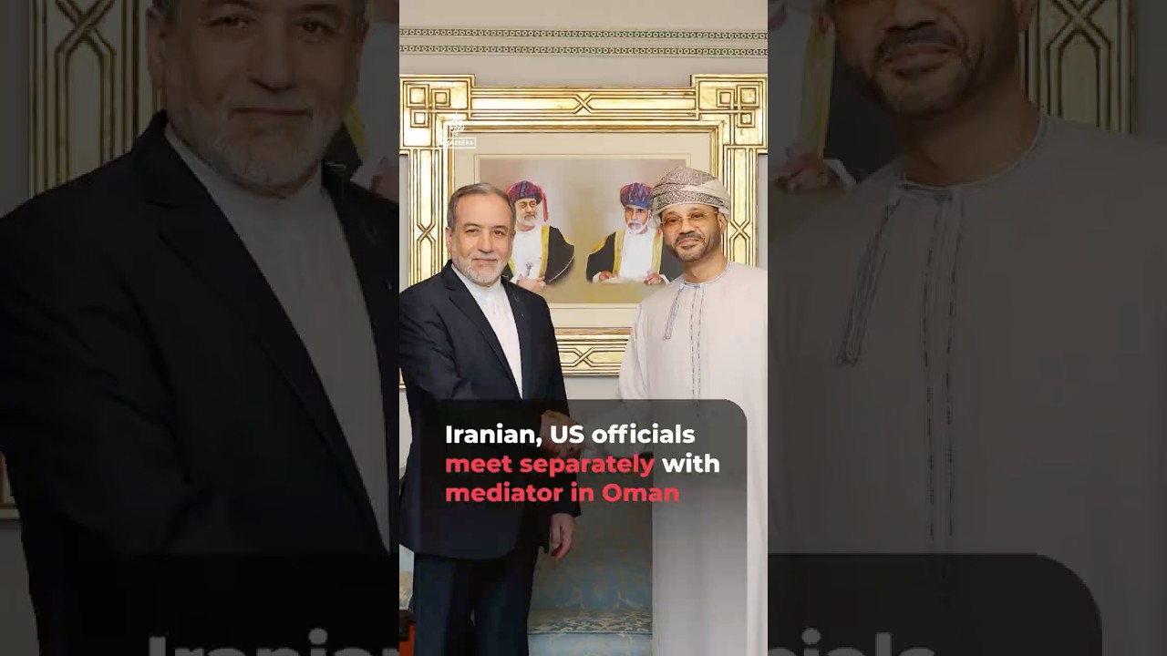 Iranian, US officials meet separately with Omani mediator | AJ #shorts
