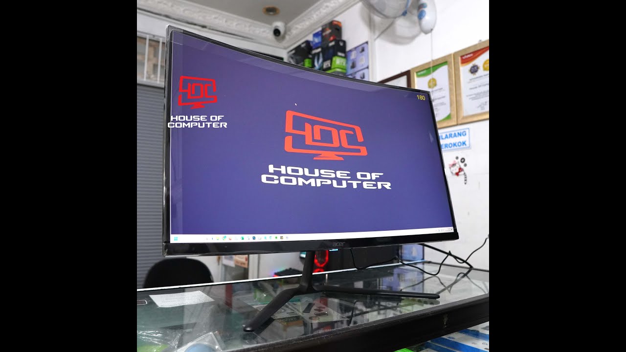 UNBOXING & REVIEW MONITOR ACER NITRO ED270U P2 CURVED 180HZ 2560x1440 QHD 2K 27 INCH 1500R + SPEAKER