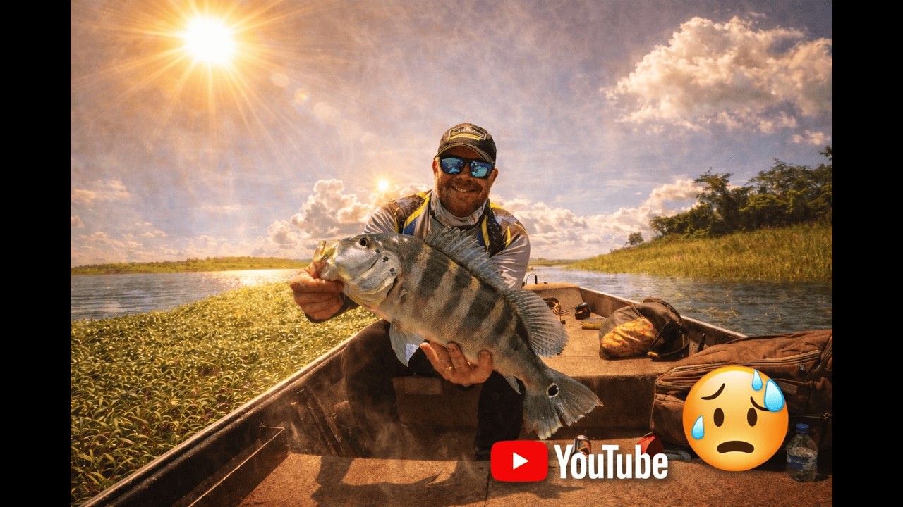 RIO ESTAVA PEGANDO FOGO,SAIU PEIXAO NA PONTA DA LINHA.#pescaria #pesca