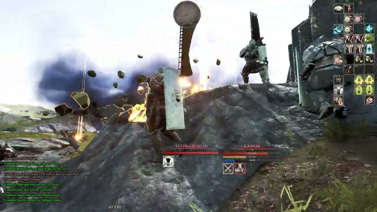 Alliance fight vs Nightmare/Levia - Mortal Online 2 PVP