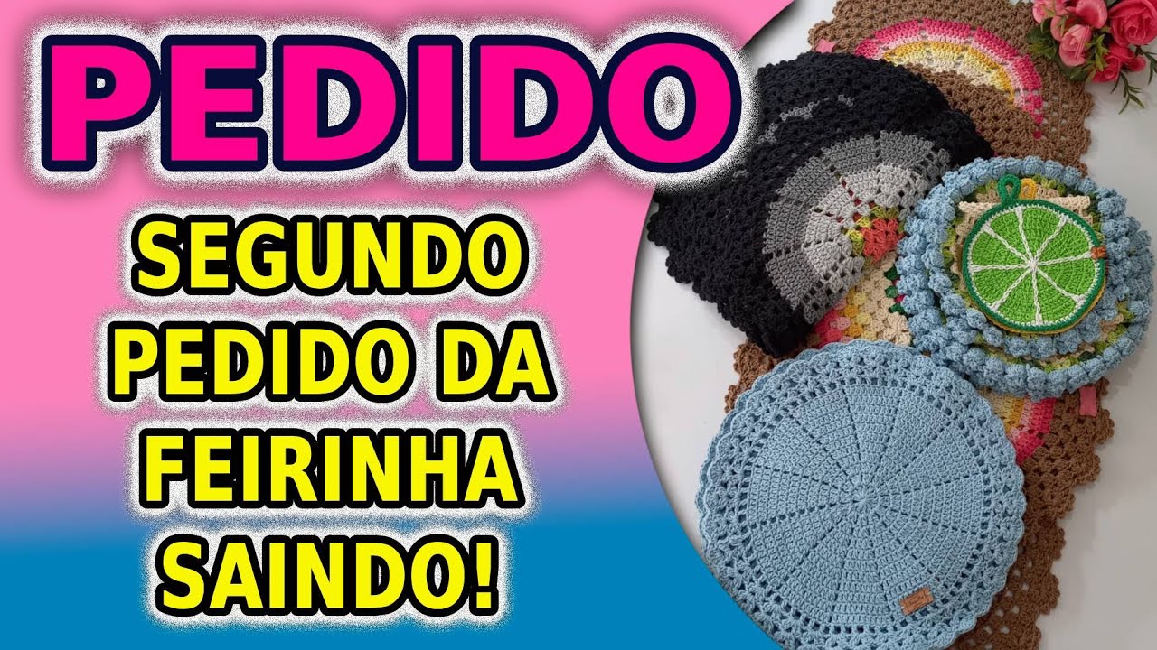 Segundo pedido da Feirinha do Crochê seguindo viagem para o RJ! Vem ver o que a cliente escolheu!