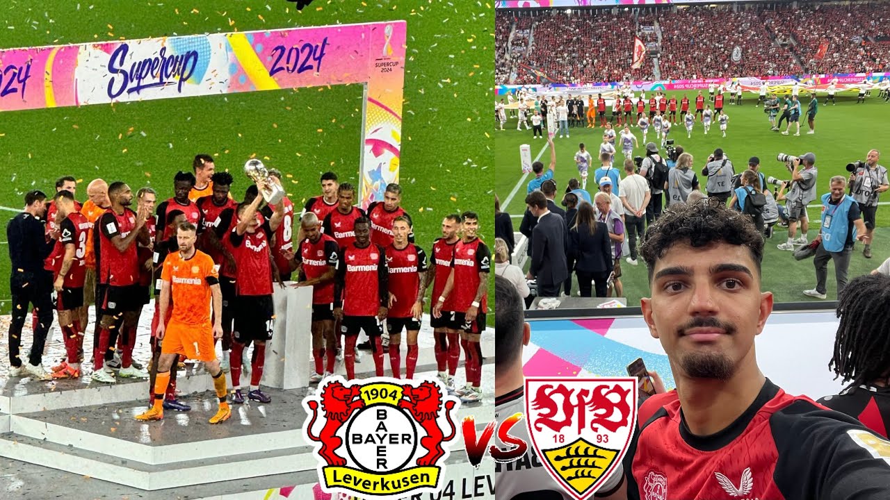 Elfmeterschießen entscheidet den Supercup 2024 | Bayer Leverkusen vs VfB Stuttgart | Stadionvlog