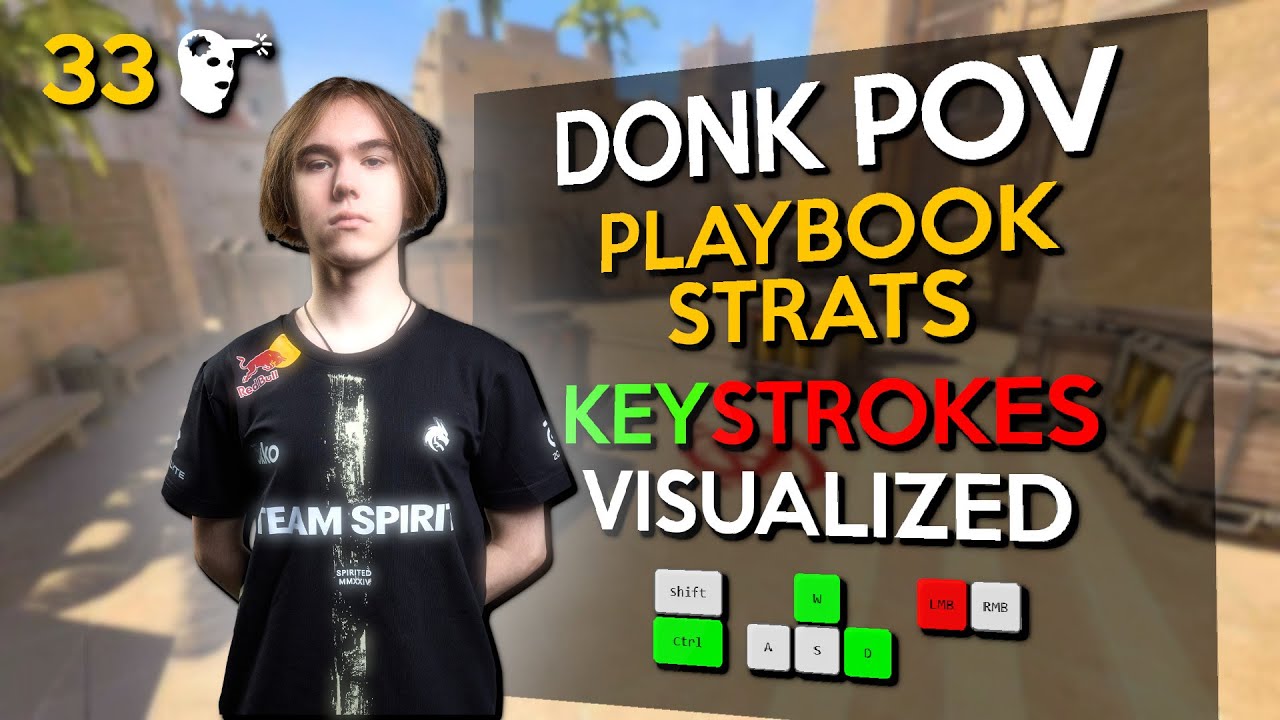 🔥WATCH HOW DONK DOMINATES MIRAGE! (KEYSTROKES VISUALIZED) - FACEIT GAMEPLAY | CS2 POV