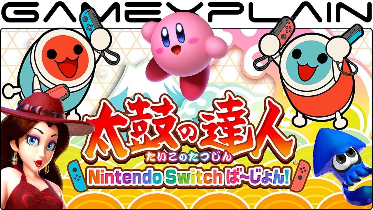 All Nintendo Songs in Taiko Drum Master for Switch (Jump Up, Super Star!, Kirby, & Splatoon 2!)