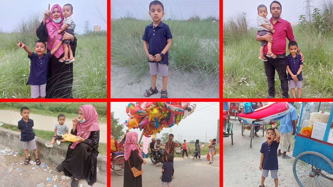 আয়ান-মায়ানকে নিয়ে আফতাবনগরে ঘুরতে গেলাম | Aftabnagar Vlog | Ayaan & Mayan Lifestyle - 2024 |