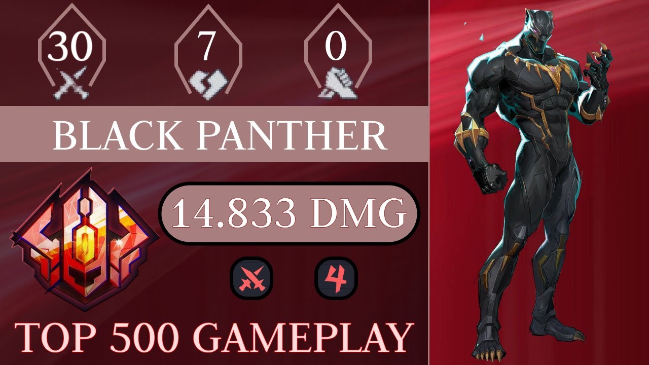 BLACK PANTHER POV GAMEPLAY HIGH ELO Strikerdeity RANKED TOP 500 MARVEL RIVALS