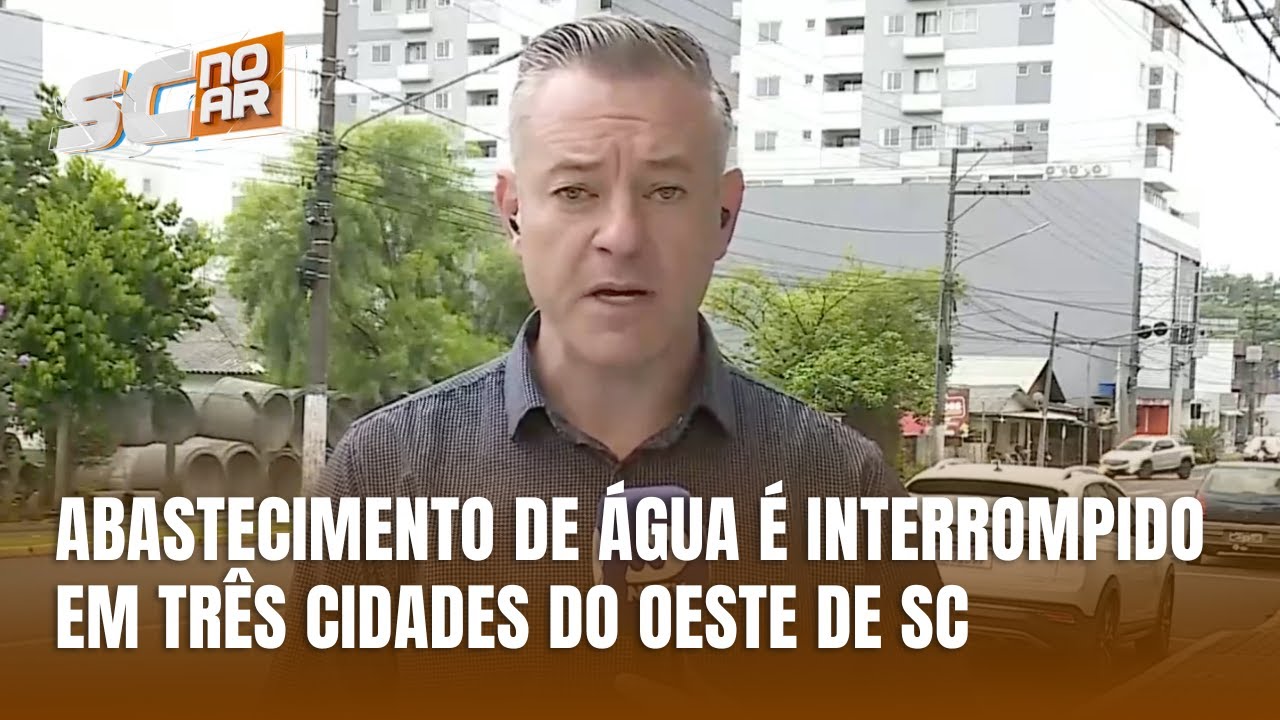 Falta de abastecimento de &aacute;gua afeta tr&ecirc;s cidades do Oeste de SC