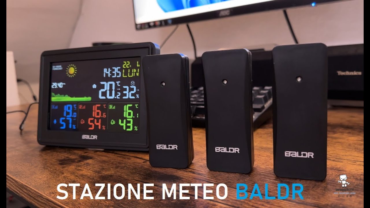 STAZIONE METEO CON SENSORE ESTERNO BALDR | Recensione Completa