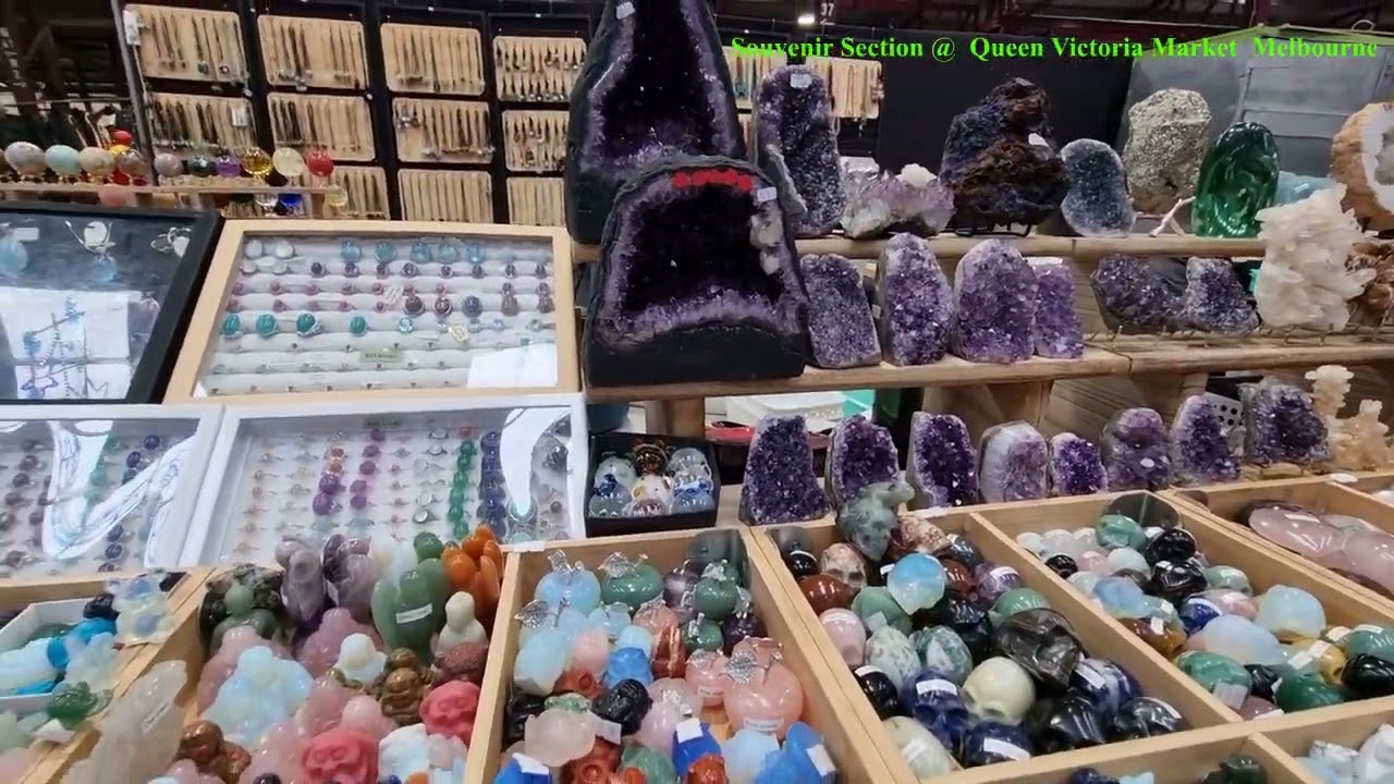 Explore  Queen Victoria Market  Souvenir Stalls in Melbourne Victoria Australia
