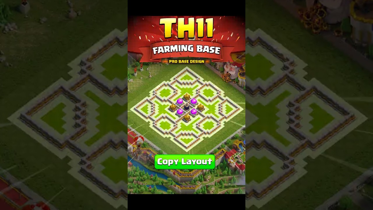 TH11 Farming Base That Guards Everything!