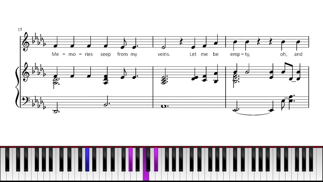 Sarah McLachlan - Angel - Piano Arrangement & Sheet Music (PDF)
