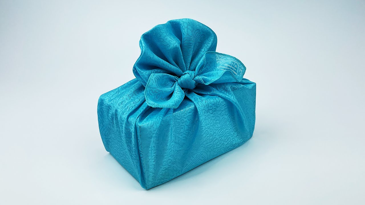 부채매듭(맨드라미매듭) 보자기선물포장법- Gift Wrapping with Korean Bojagi (Cockscomb Knot)