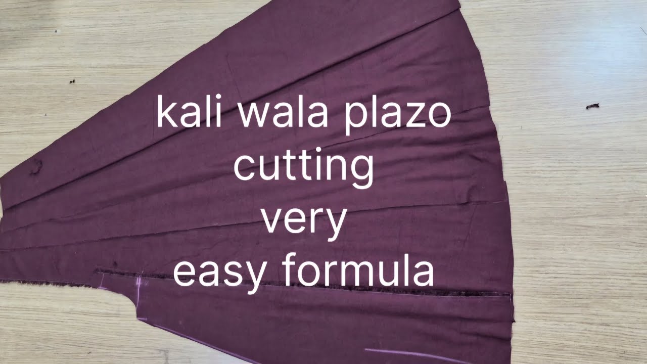 Kali wala plazo cutting formula /कली वाला प्लाजो काटने का आसान तरीका#noorboutique