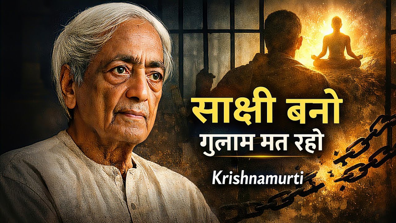 Krishnamurti | How to Live in Witness Consciousness for 24 Hours | The Art of Being Aware