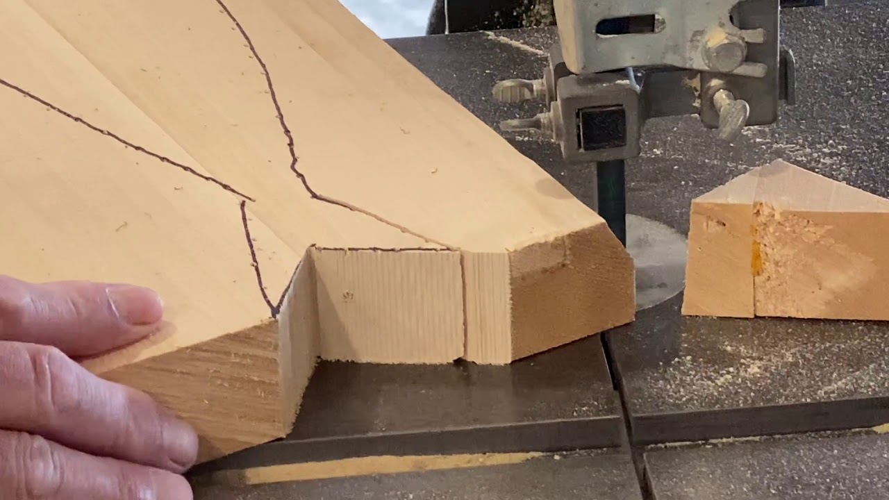 Whale Wood Carving by Malcolm Crosby, Video #1: Gluing and Cutting