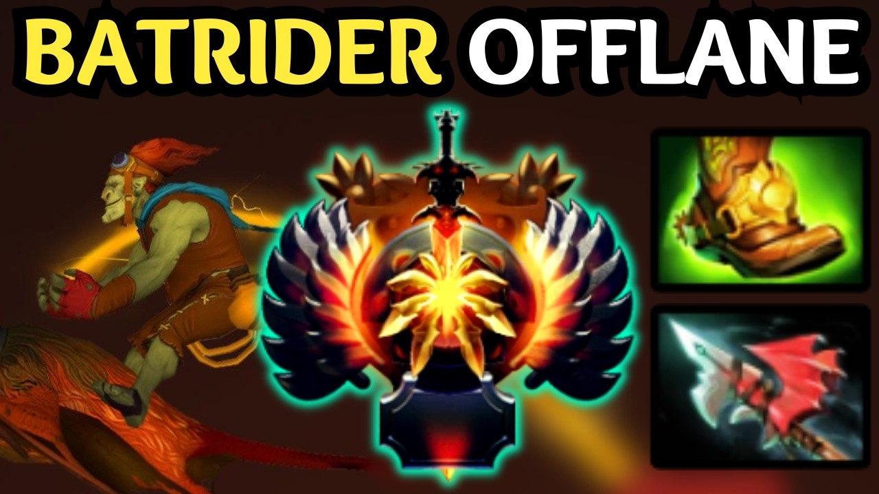 🔥 BATRIDER OFFLANE — EASY INITIATION 🔥 DOTA 2