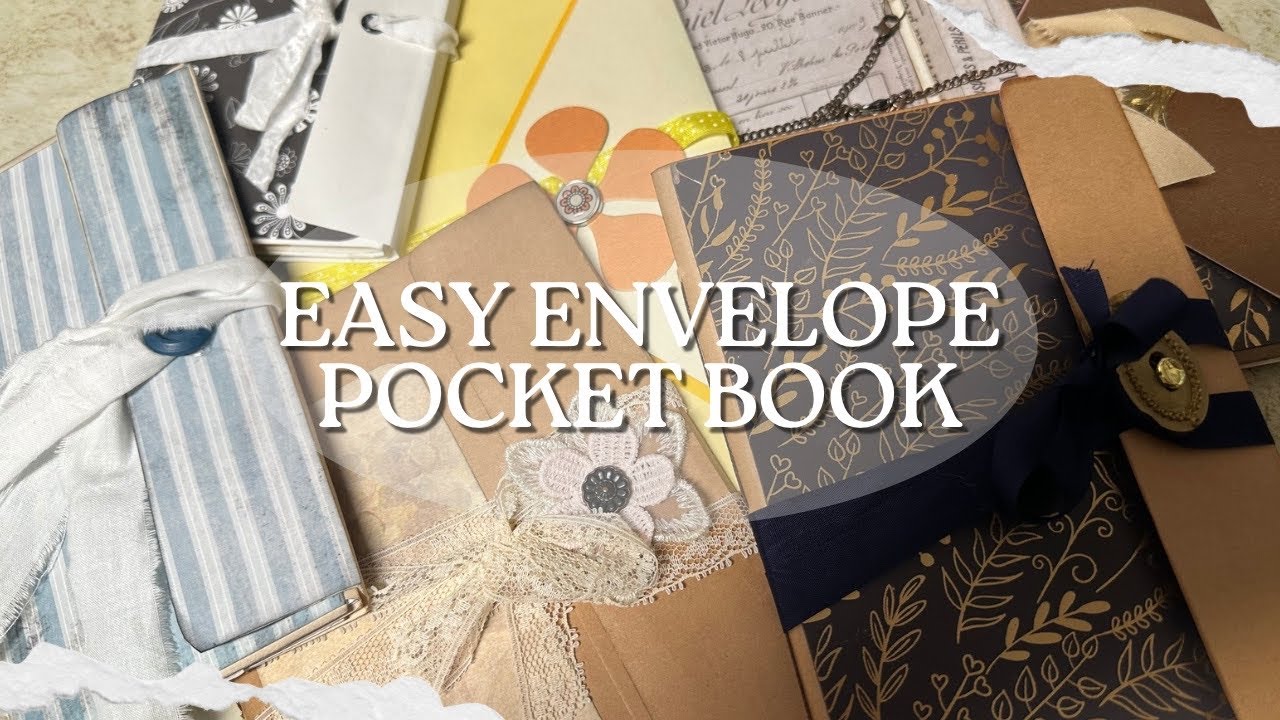 Using Up My Envelope Stash! Easy Envelope Pocketbooks for Journals