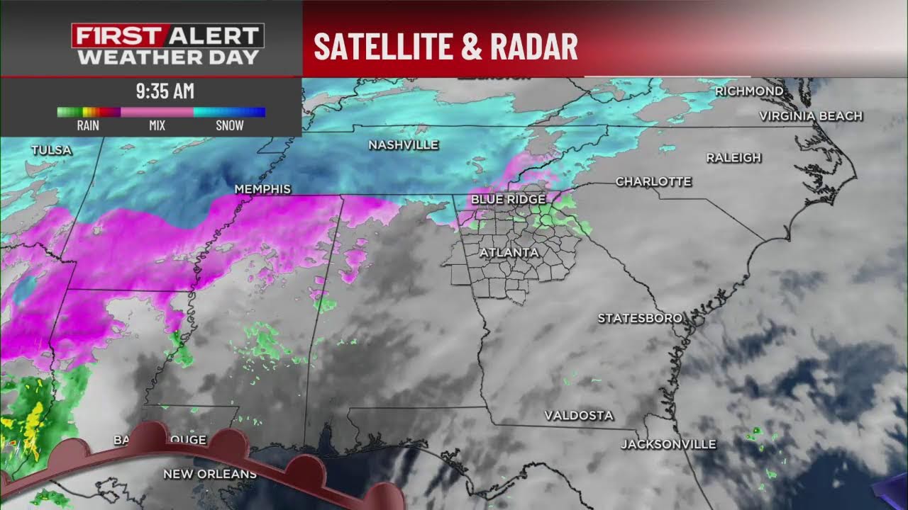 LIVE WEATHER MAP AND RADAR: Ice Storm threatens metro Atlanta, north Georgia