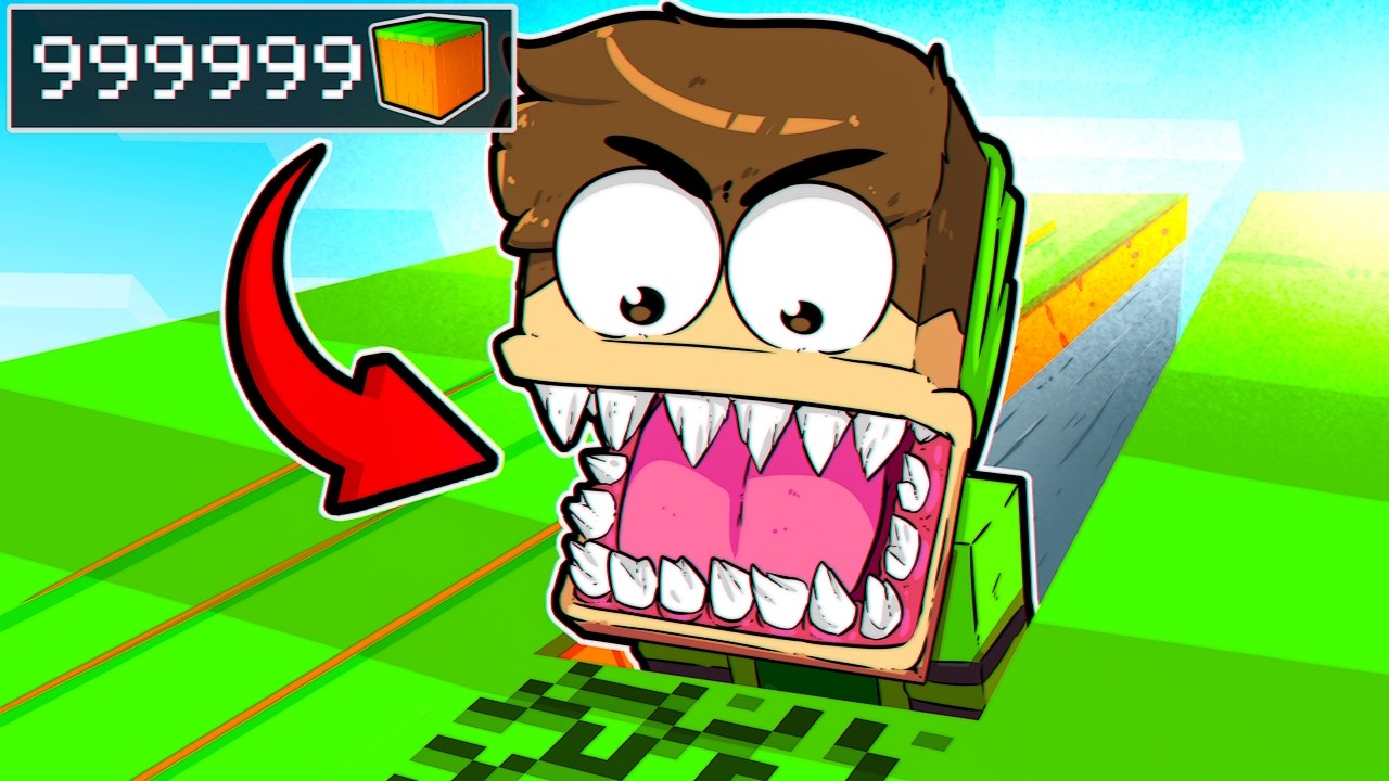 Я СЪЕЛ 1.000.000 БЛОКОВ в Minecraft!