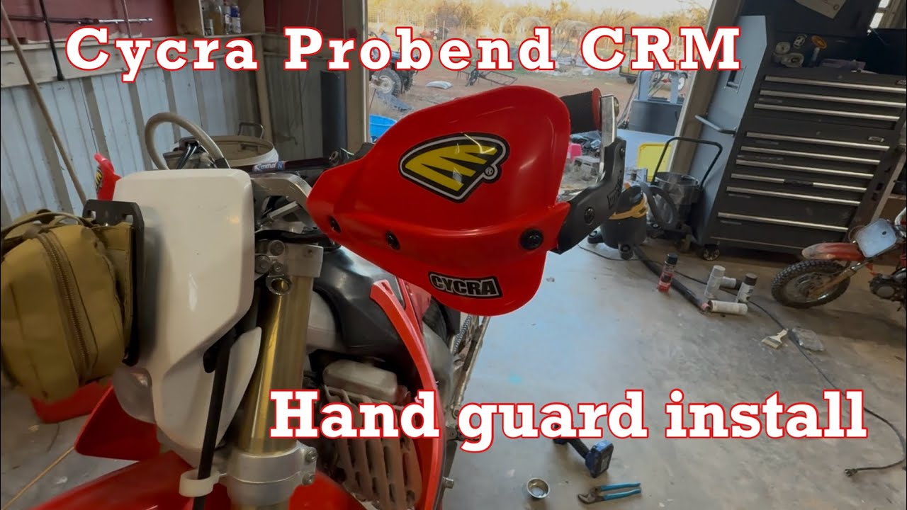 Installing Cycra ProBend CRM HandGuards on 2005 Honda CRF250X | upgrading hand guards