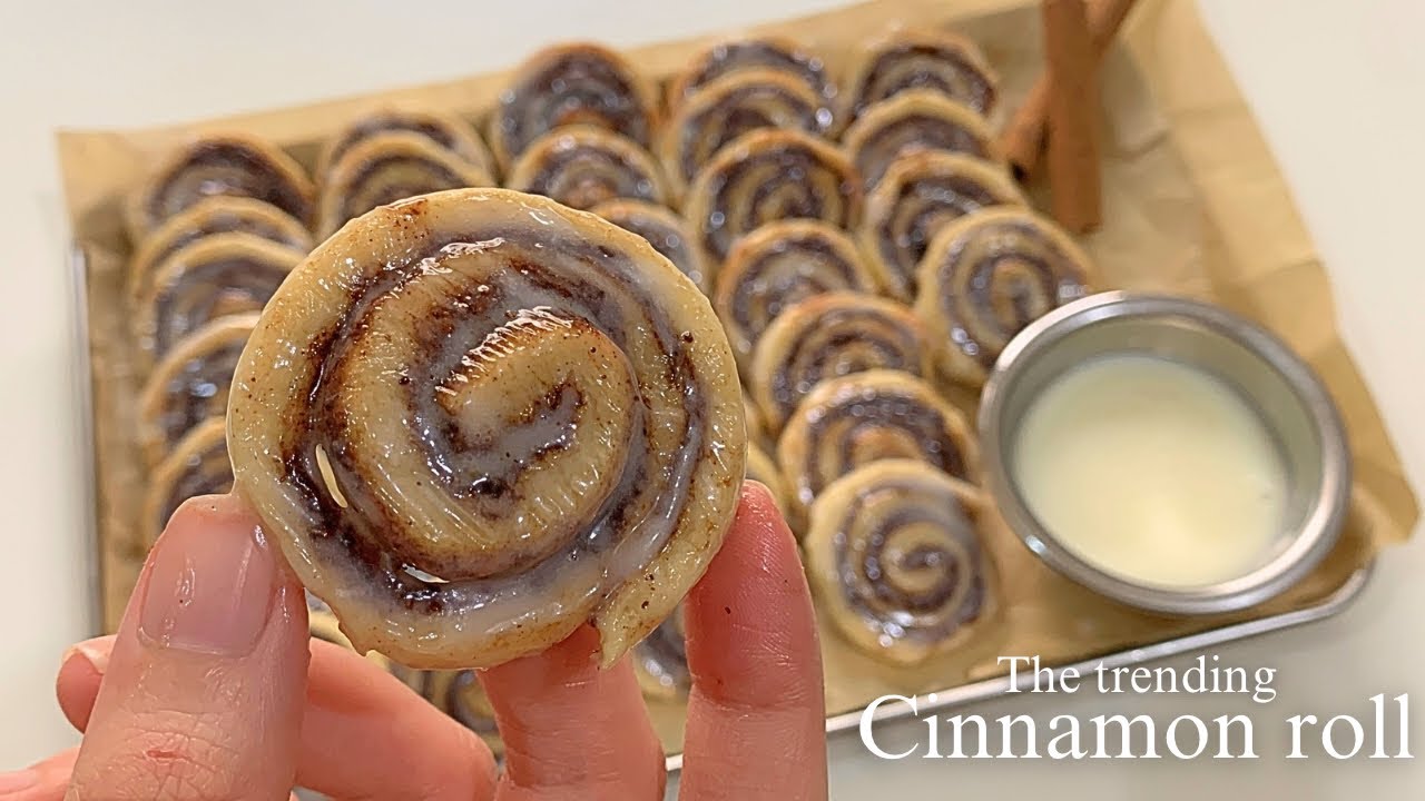 جربت ترند لفائف القرفة | Trying the viral mini cinnamon roll bites 