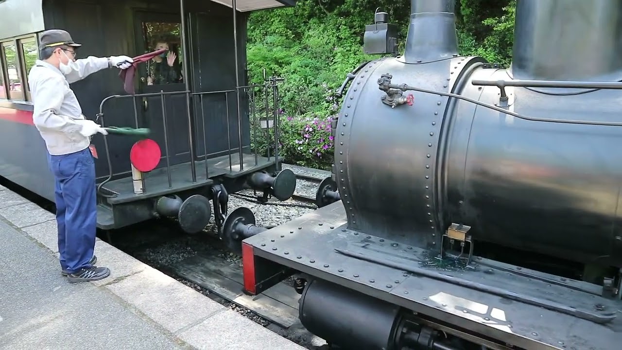 明治村　SL名古屋駅　SL 12号　逆機連結作業　「なんで、みんな 笑ったの？」