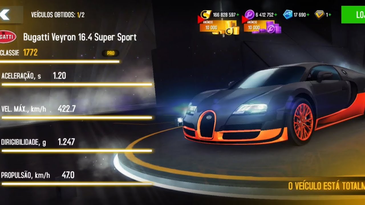 Upgrade and Multiplayer Bugatti Veyron 16.4 Super Sport | Asphalt 8 